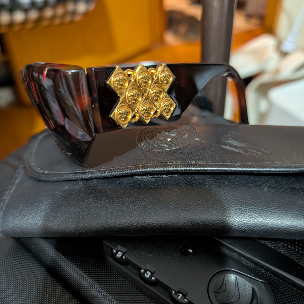 Versace Black and Gold Sunglasses Premium Accessories
